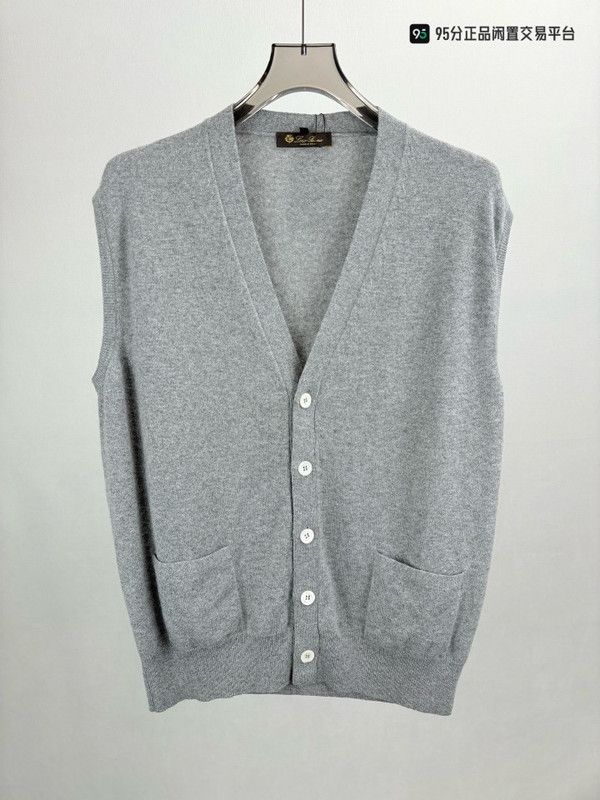 Loro Piana Loro Piana Men's Deep V-Neck Cashmere Vest Size US XL / EU 56 / 4 - 3 Thumbnail