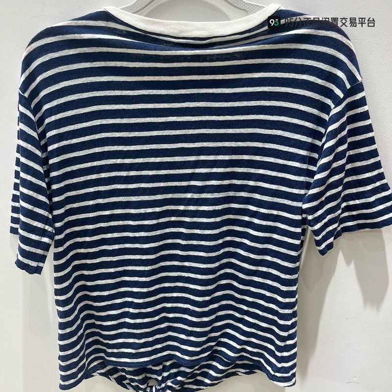 Loro Piana Loro Piana Striped Linen Short-Sleeve Unisex T-Shirt Size US S / EU 44-46 / 1 - 2 Thumbnail