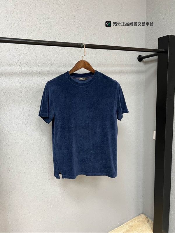 Loro Piana Loro Piana Men's Solid Crew Neck Short-Sleeve T-Shirt Size US S / EU 44-46 / 1 - 5 Thumbnail