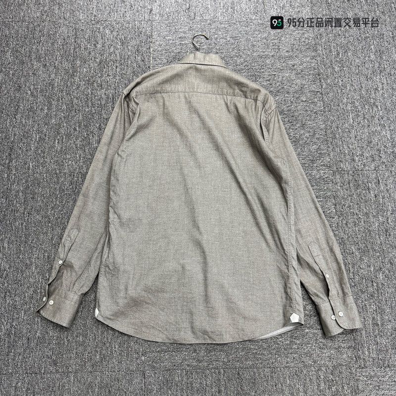 Loro Piana Loro Piana FW23 Solid Square Neck Long-Sleeve Shirt Size US M / EU 48-50 / 2 - 5 Thumbnail