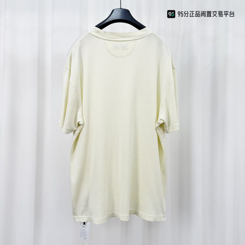Loro Piana Loro Piana Back Embroidered Letter Unisex T-Shirt Size US M / EU 48-50 / 2 - 6 Thumbnail