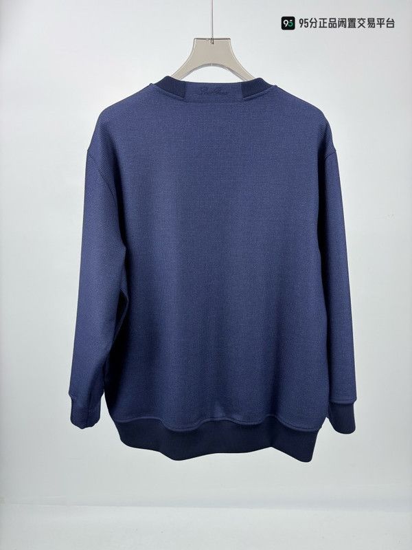 Loro Piana Loro Piana Men's Solid Wool Knit Sweatshirt Size US XXL / EU 58 / 5 - 2 Thumbnail