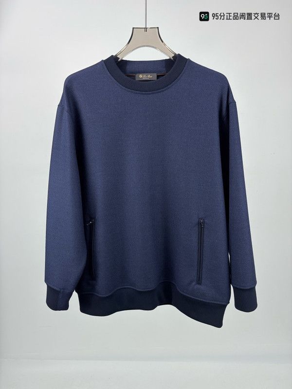 Loro Piana Loro Piana Men's Solid Wool Knit Sweatshirt Size US XXL / EU 58 / 5 - 3 Thumbnail