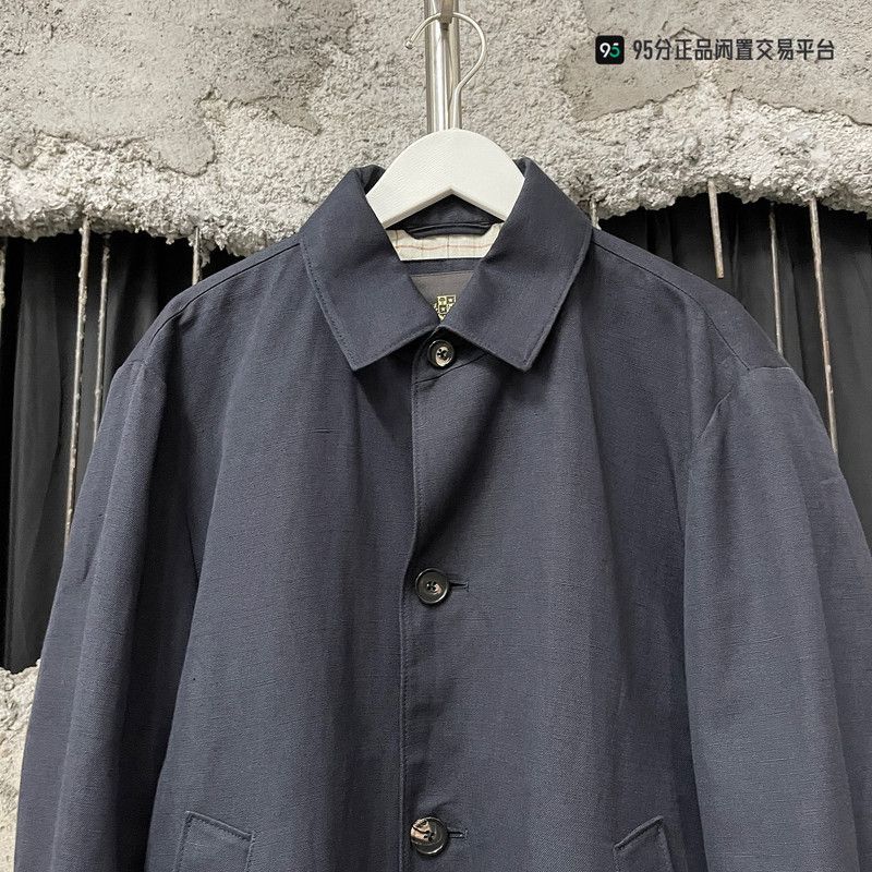 Loro Piana Loro Piana Men's Solid Stand-Collar Long-Sleeve Jacket Size US S / EU 44-46 / 1 - 2 Thumbnail
