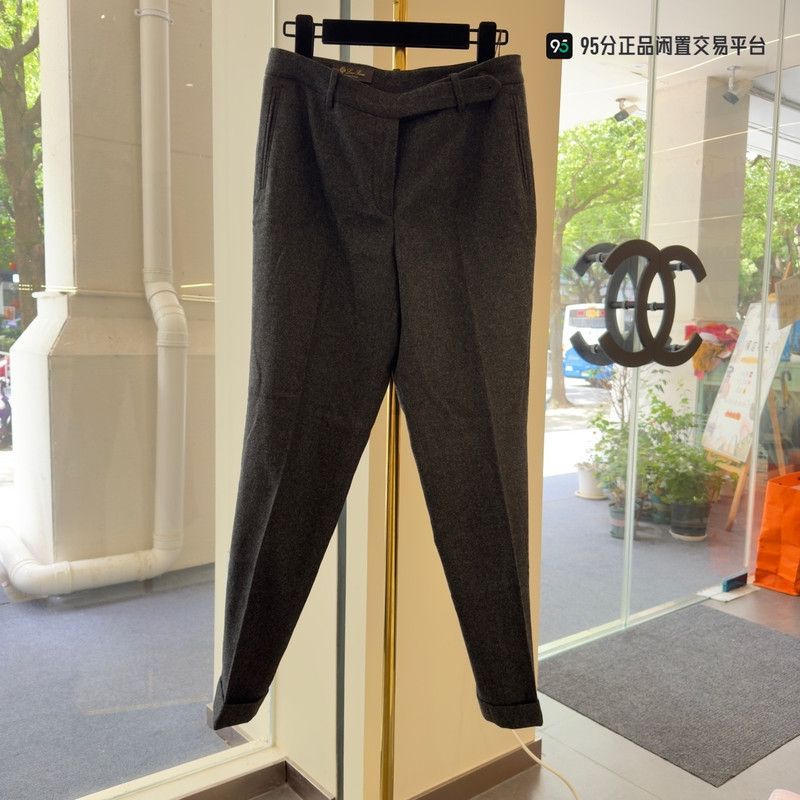 Loro Piana Loro Piana Unisex Gray Cashmere Casual Pants Size US 42 / EU 58 - 3 Thumbnail