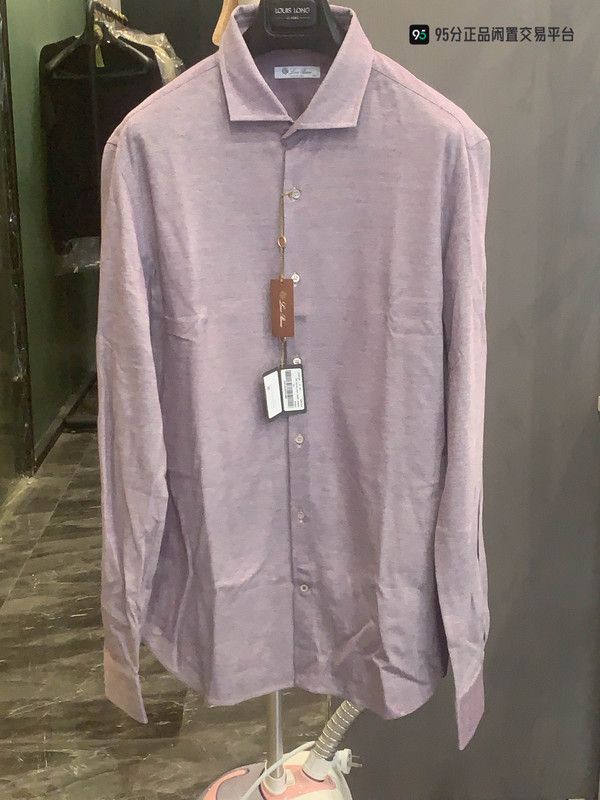 Loro Piana Loro Piana Men's Long-Sleeve Minimalist Shirt Size US XXL / EU 58 / 5 - 4 Thumbnail