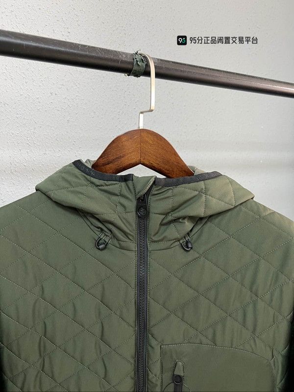 Loro Piana Loro Piana Men's Green Quilted Hooded Zip Jacket Size US M / EU 48-50 / 2 - 2 Thumbnail