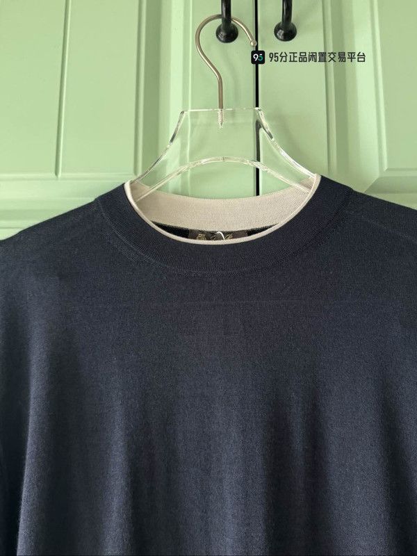 Loro Piana Loro Piana Unisex Black Long-Sleeve Knit Sweater Size US M / EU 48-50 / 2 - 3 Thumbnail