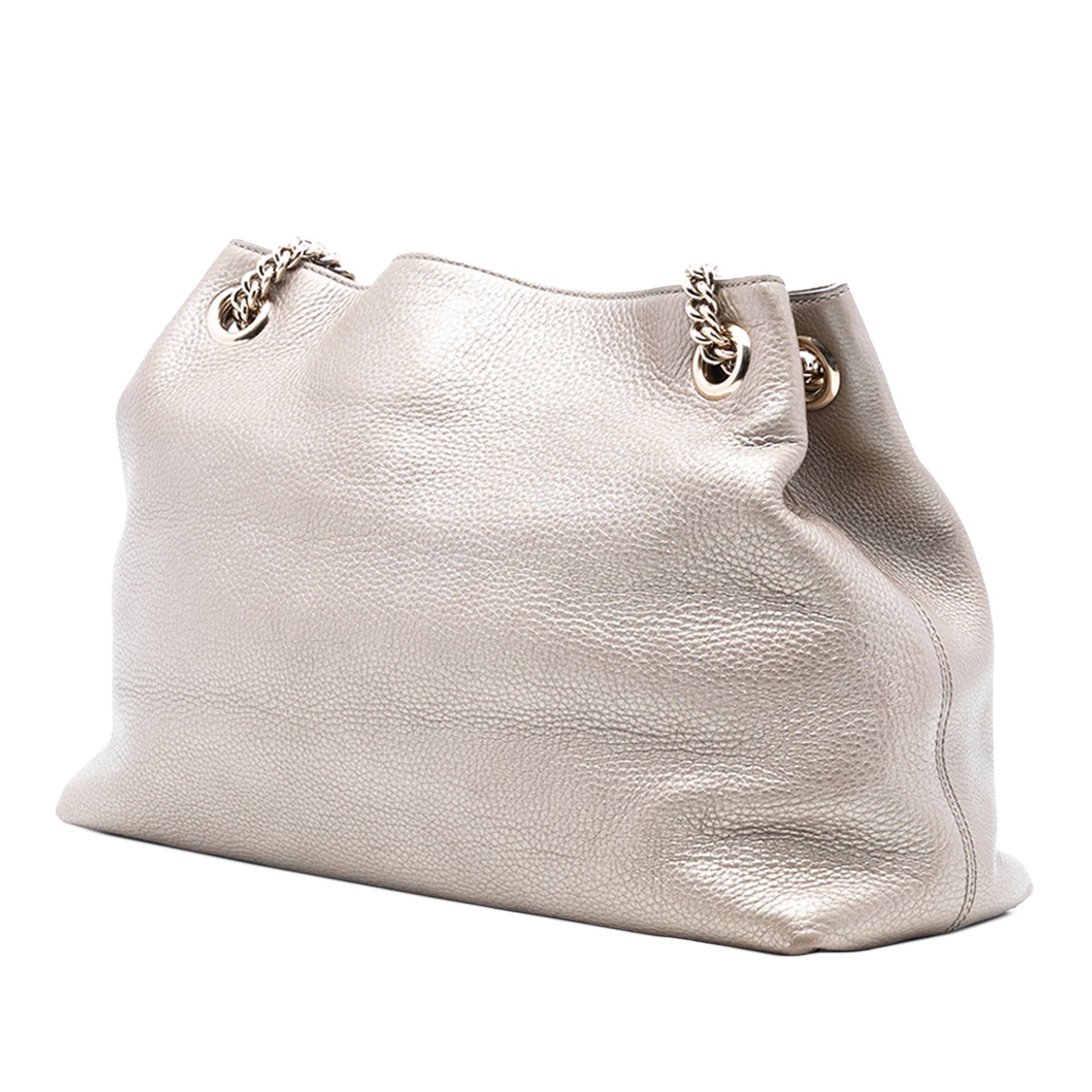 Gucci Medium Metallic Leather Soho Chain Tote Size ONE SIZE - 2 Thumbnail
