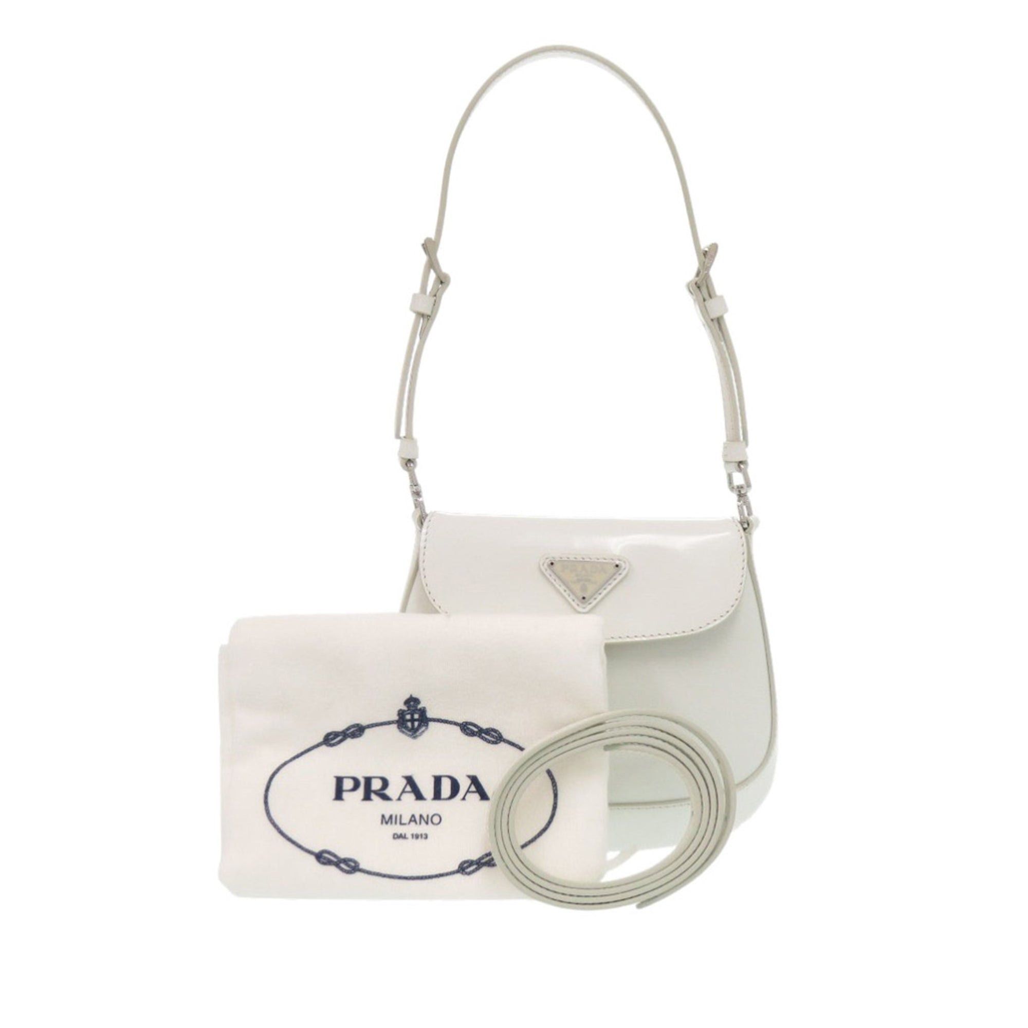 Prada Mini Brushed Leather Cleo Bag Size ONE SIZE - 11 Thumbnail