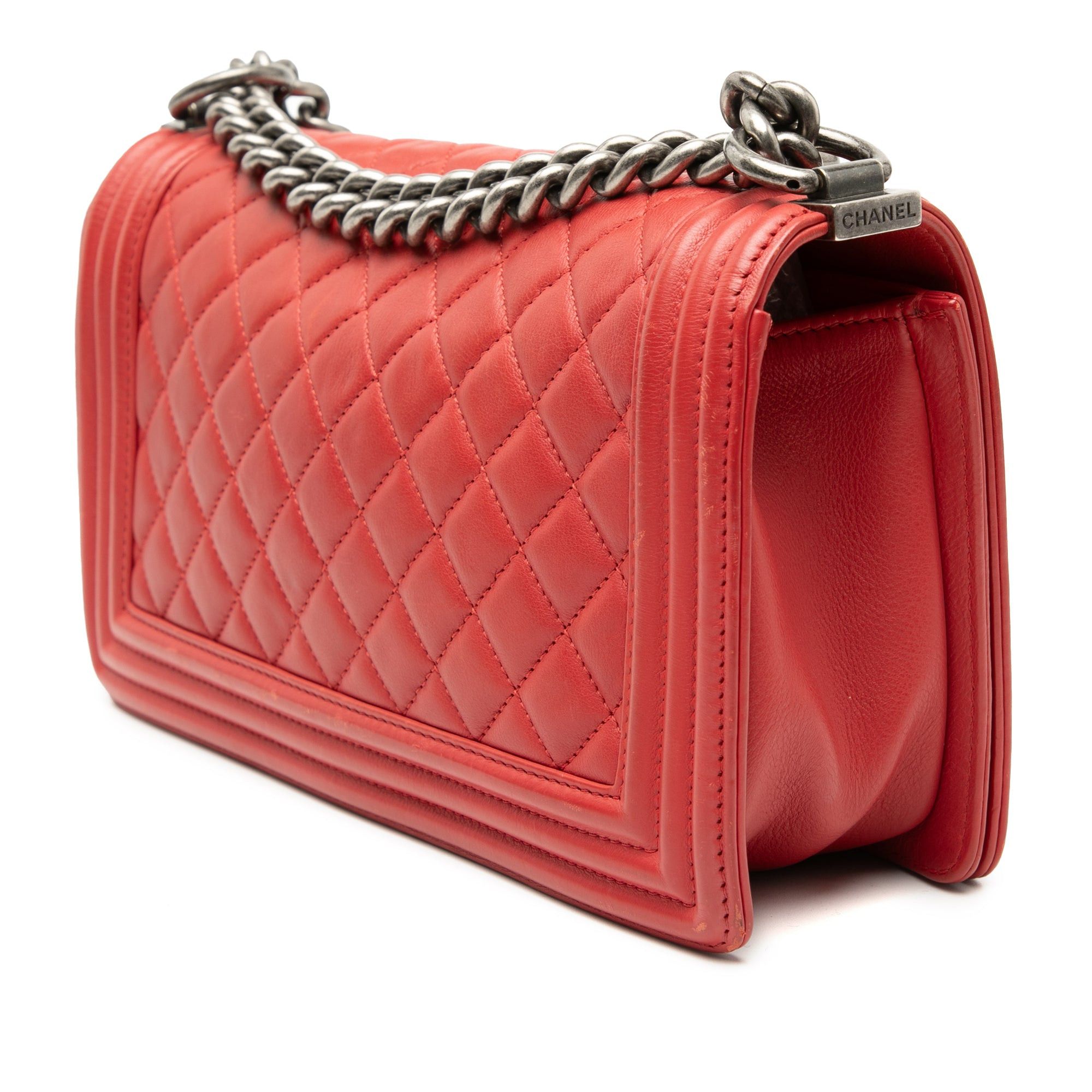 Chanel Old Medium Quilted Lambskin Boy Flap Size ONE SIZE - 2 Thumbnail