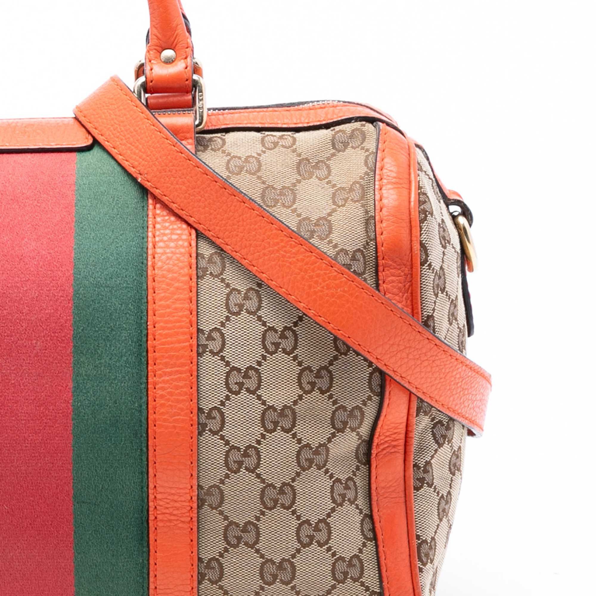 Gucci Medium GG Canvas Web Joy Boston Bag Size ONE SIZE - 7 Thumbnail