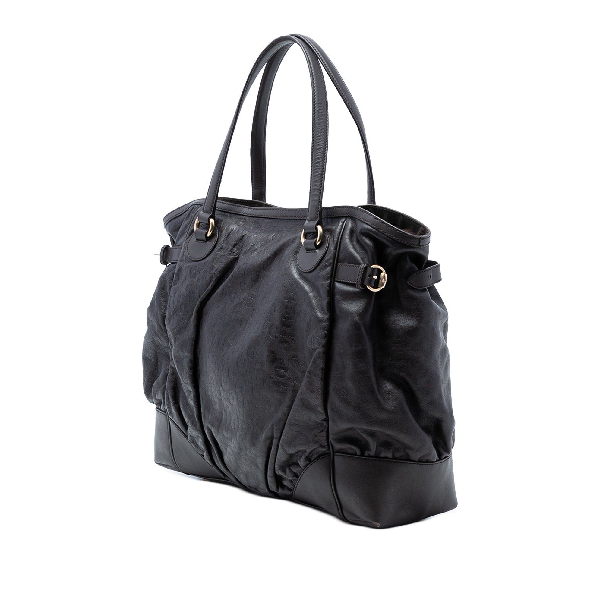 Gucci Embossed Leather Horsebit Full Moon Tote Size ONE SIZE - 2 Thumbnail