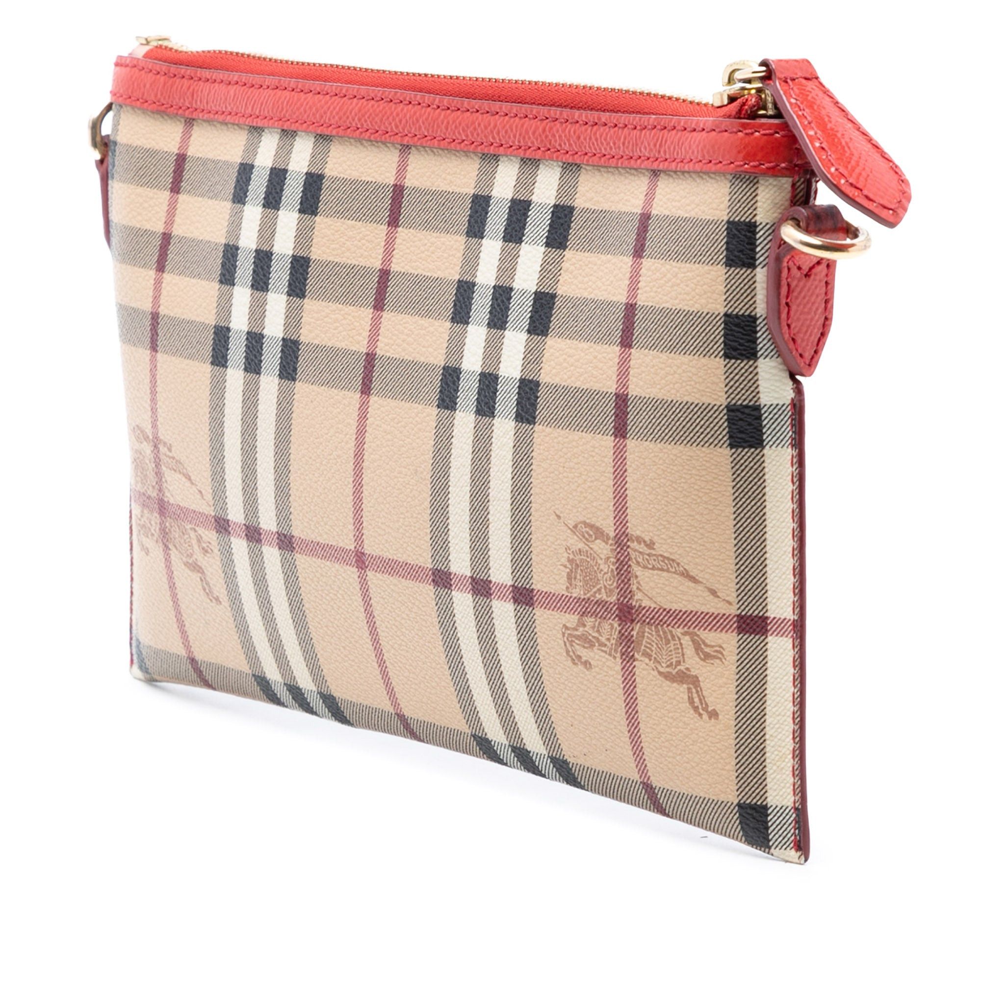Burberry Haymarket Check Coated Canvas Peyton Crossbody Size ONE SIZE - 2 Thumbnail