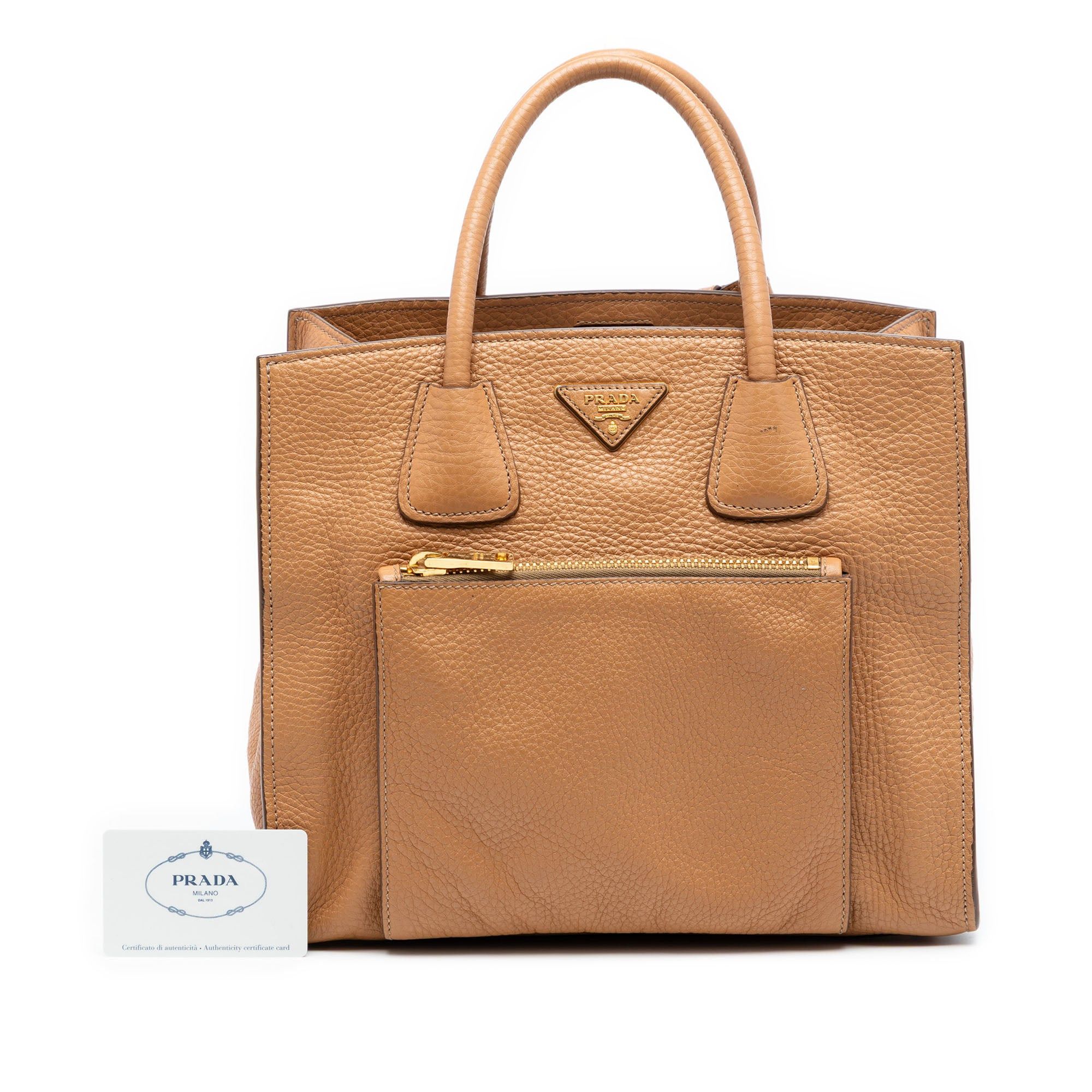 Prada Vitello Daino Front Pocket Open Convertible Tote Size ONE SIZE - 7 Thumbnail