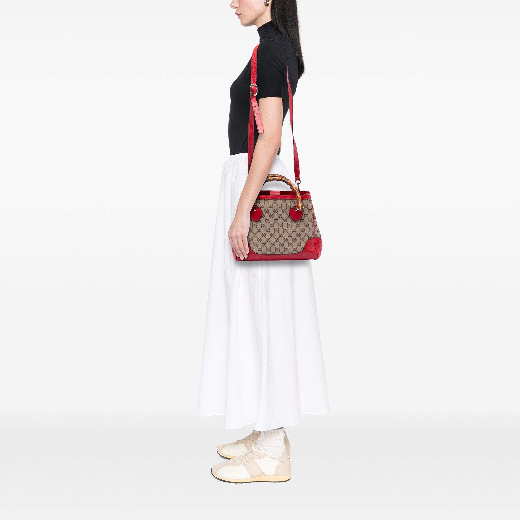 Gucci Small GG Canvas Diana Bamboo Top Handle Tote Size ONE SIZE - 7 Thumbnail