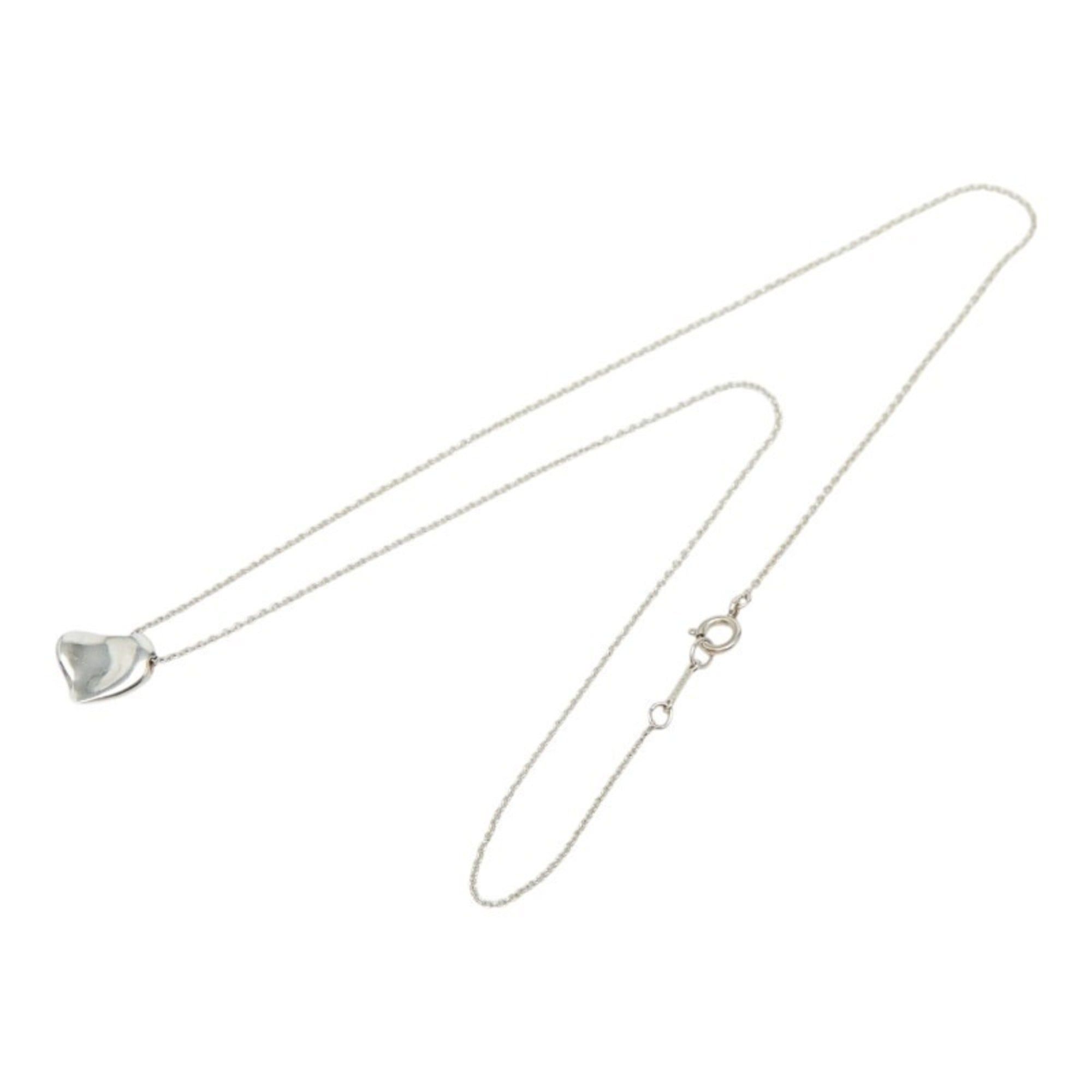 Tiffany & Co. Tiffany & Co. Elsa Peretti Full Heart Vintage Chain Pendant Necklace, Sterling Silver (SV925), Women's. Size ONE SIZE - 4 Thumbnail
