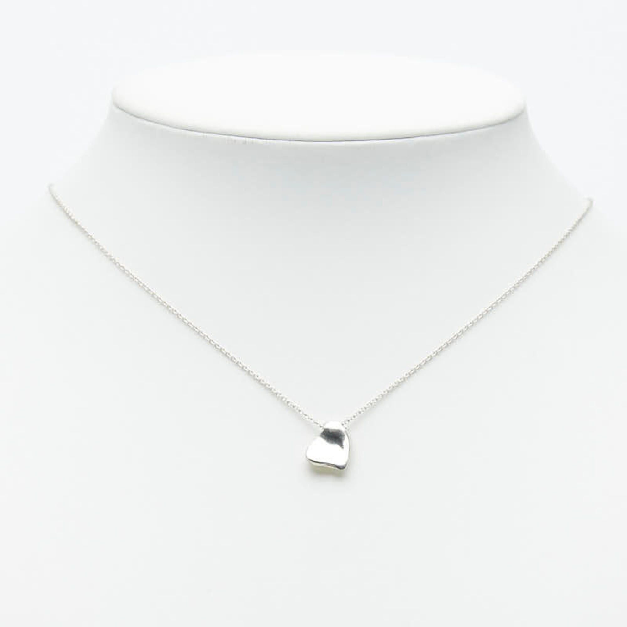 Tiffany & Co. Tiffany & Co. Elsa Peretti Full Heart Vintage Chain Pendant Necklace, Sterling Silver (SV925), Women's. Size ONE SIZE - 8 Thumbnail
