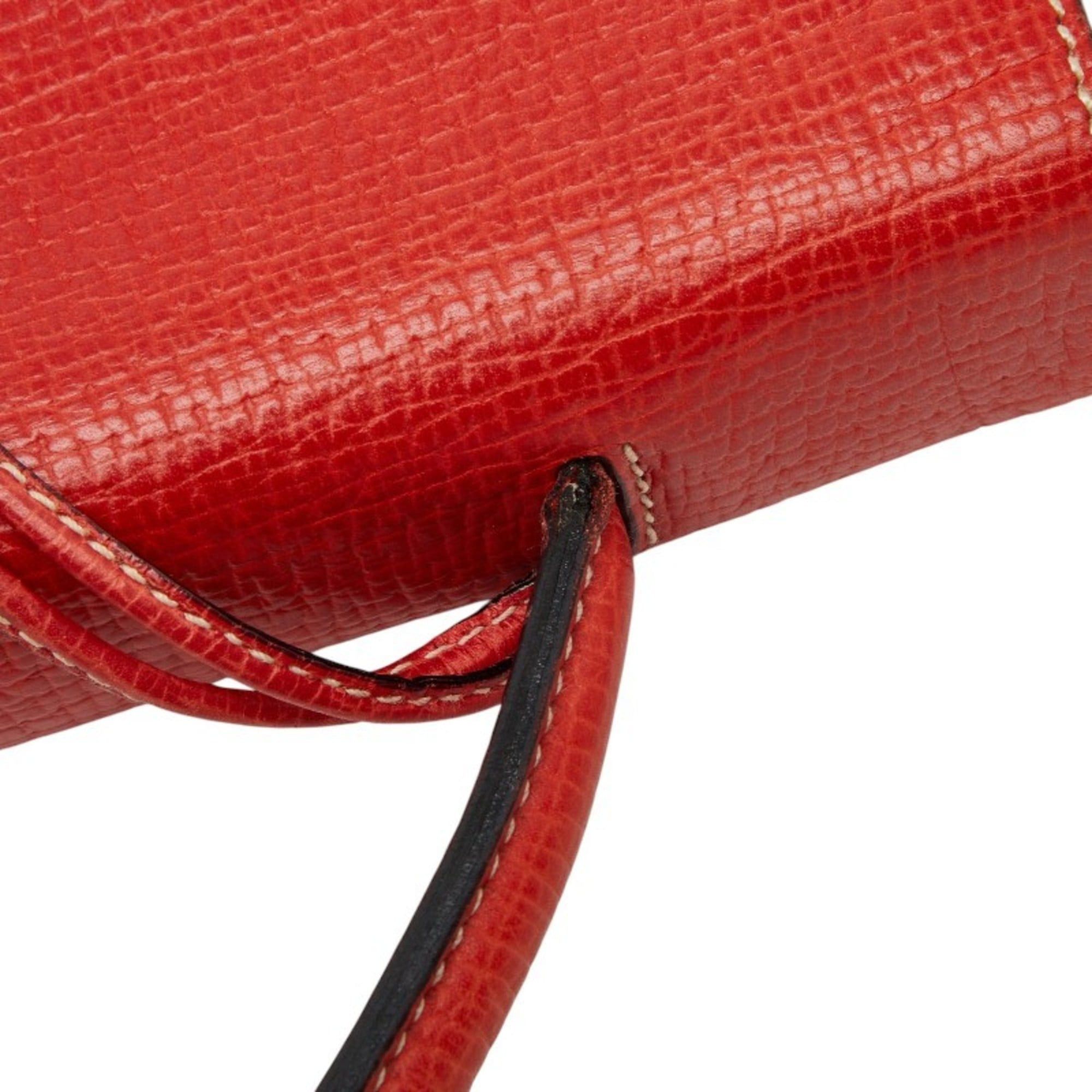 Loewe Loewe Barcelona Handbag Shoulder Bag 2-Way Red Leather Women's LOEWE Size ONE SIZE - 8 Thumbnail