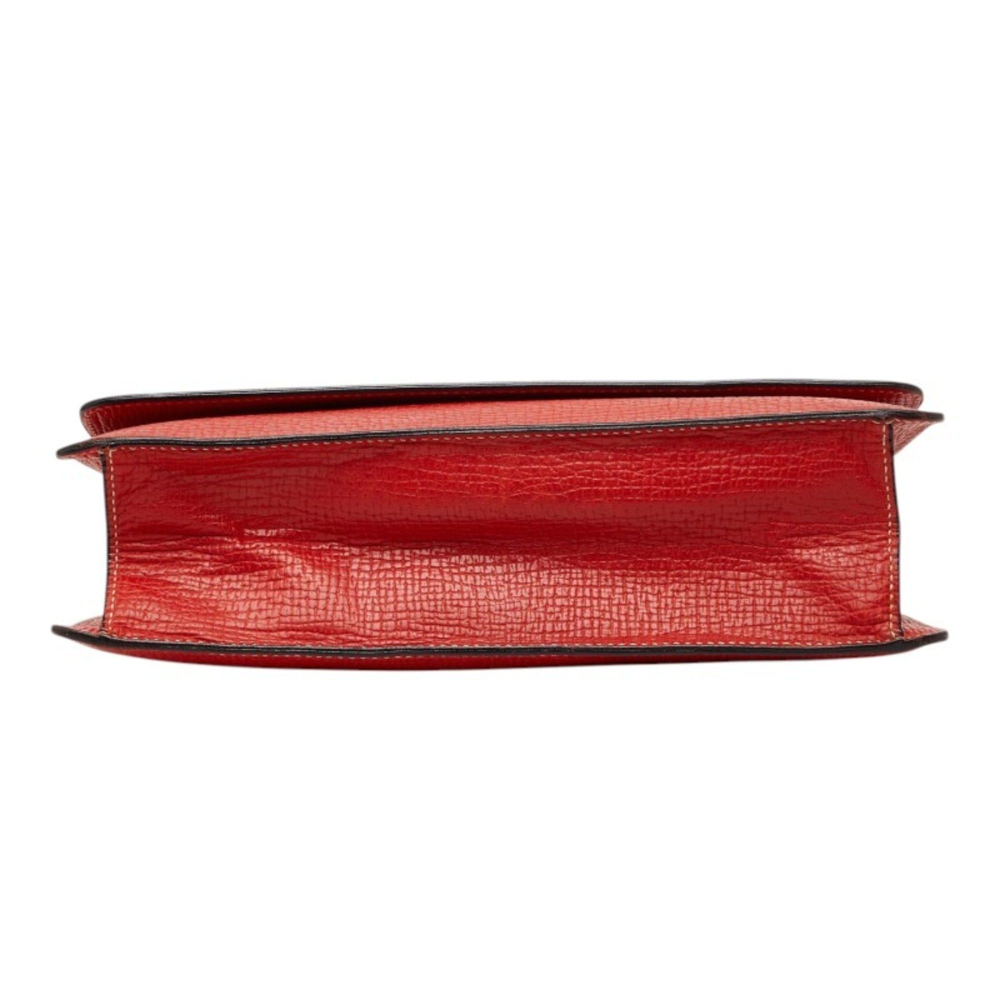 Loewe Loewe Barcelona Handbag Shoulder Bag 2-Way Red Leather Women's LOEWE Size ONE SIZE - 3 Thumbnail