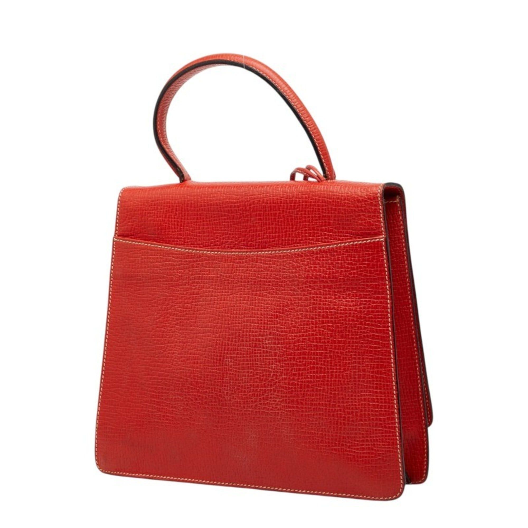 Loewe Loewe Barcelona Handbag Shoulder Bag 2-Way Red Leather Women's LOEWE Size ONE SIZE - 2 Thumbnail
