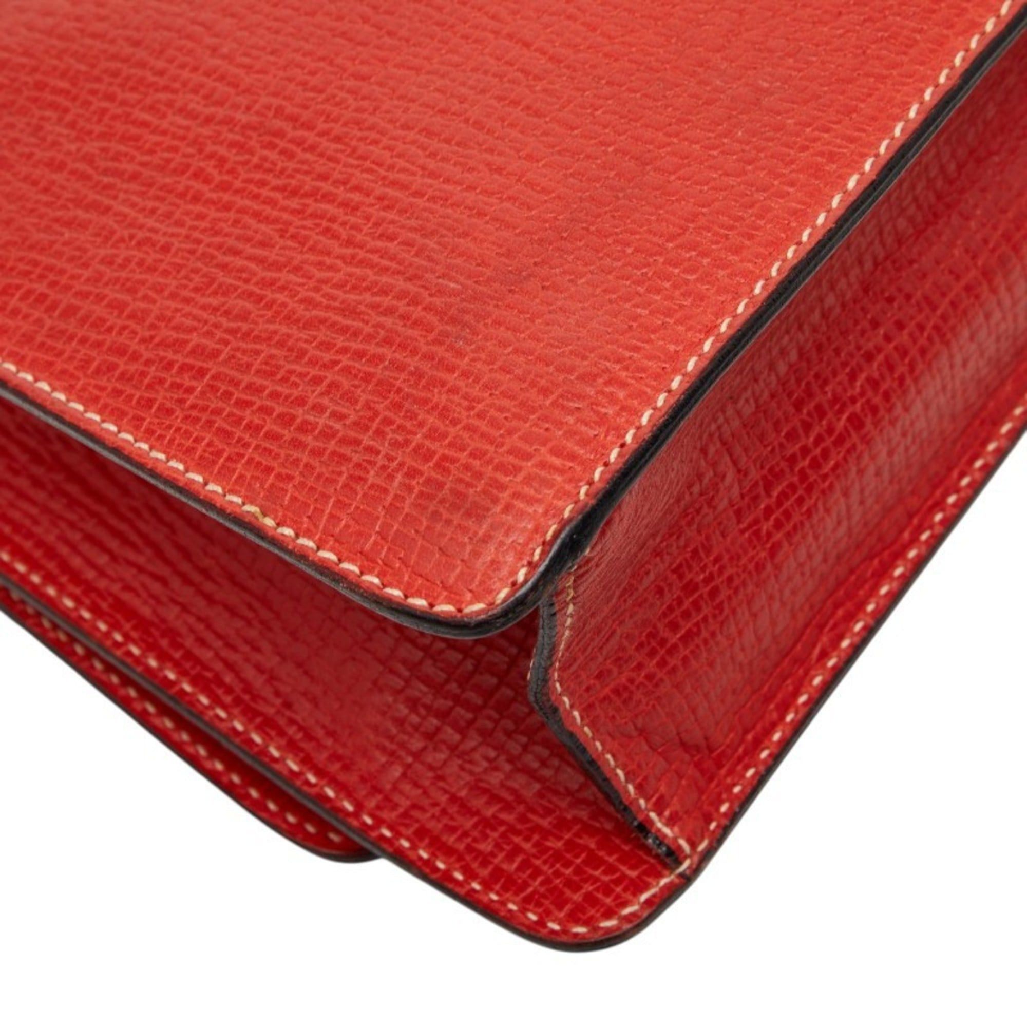 Loewe Loewe Barcelona Handbag Shoulder Bag 2-Way Red Leather Women's LOEWE Size ONE SIZE - 7 Thumbnail