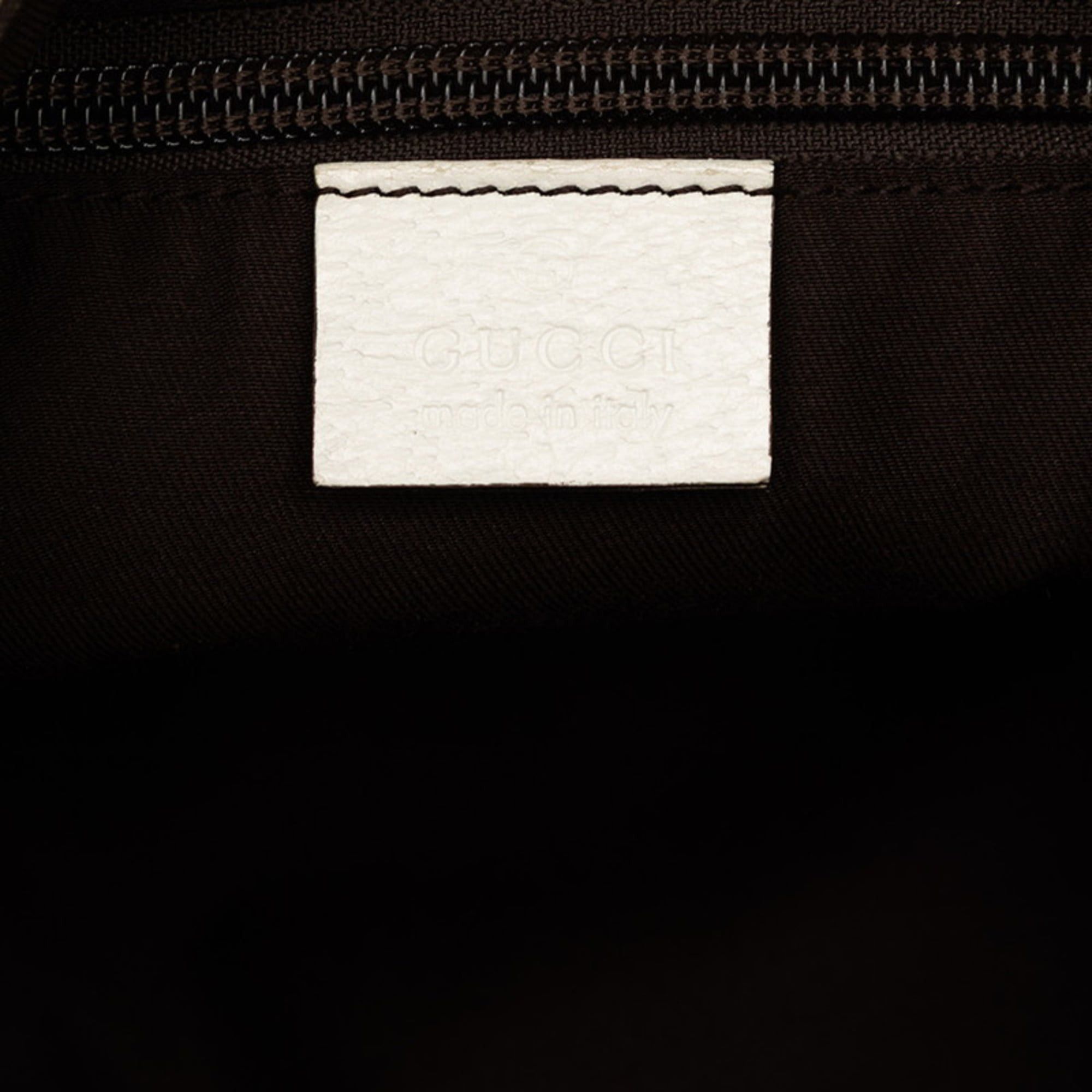 Gucci Gucci GG Canvas Crossbody Shoulder Bag 181092 White Beige Leather Women's GUCCI Size ONE SIZE - 5 Thumbnail