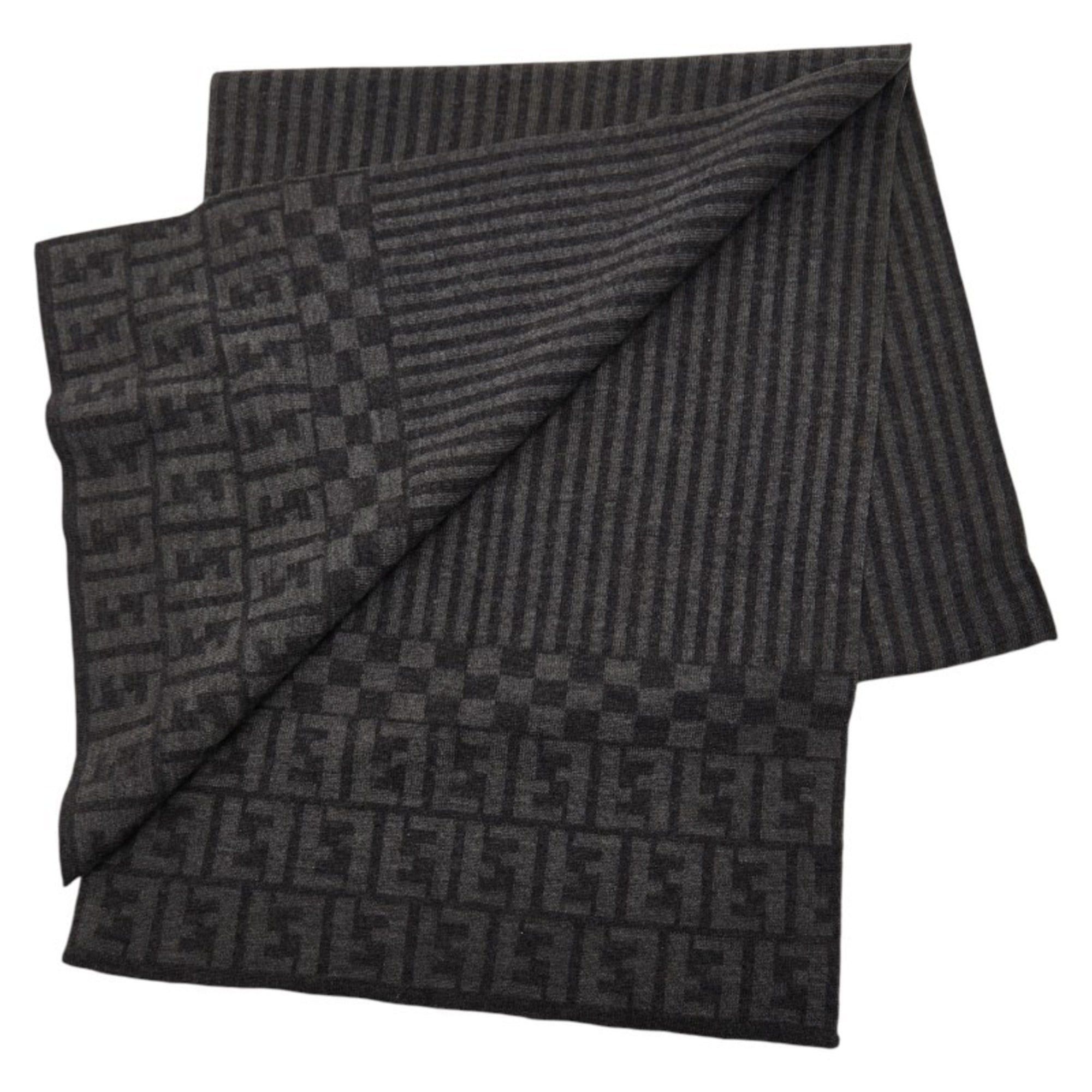 Fendi Fendi Zucca Scarf, Gray, Women's FENDI Size ONE SIZE - 2 Thumbnail