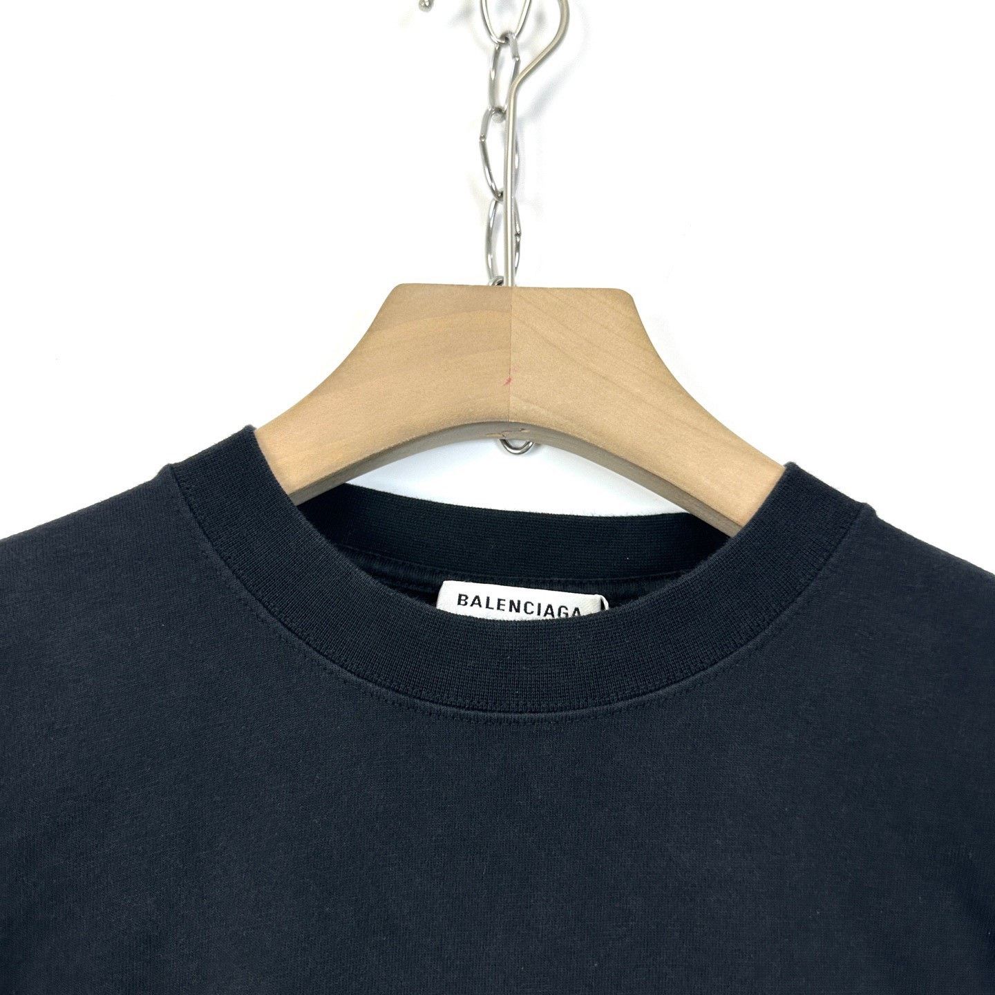 Balenciaga Balenciaga Rhinestone Double B Logo T-shirt Size XXS / US 00 / IT 34 - 3 Thumbnail
