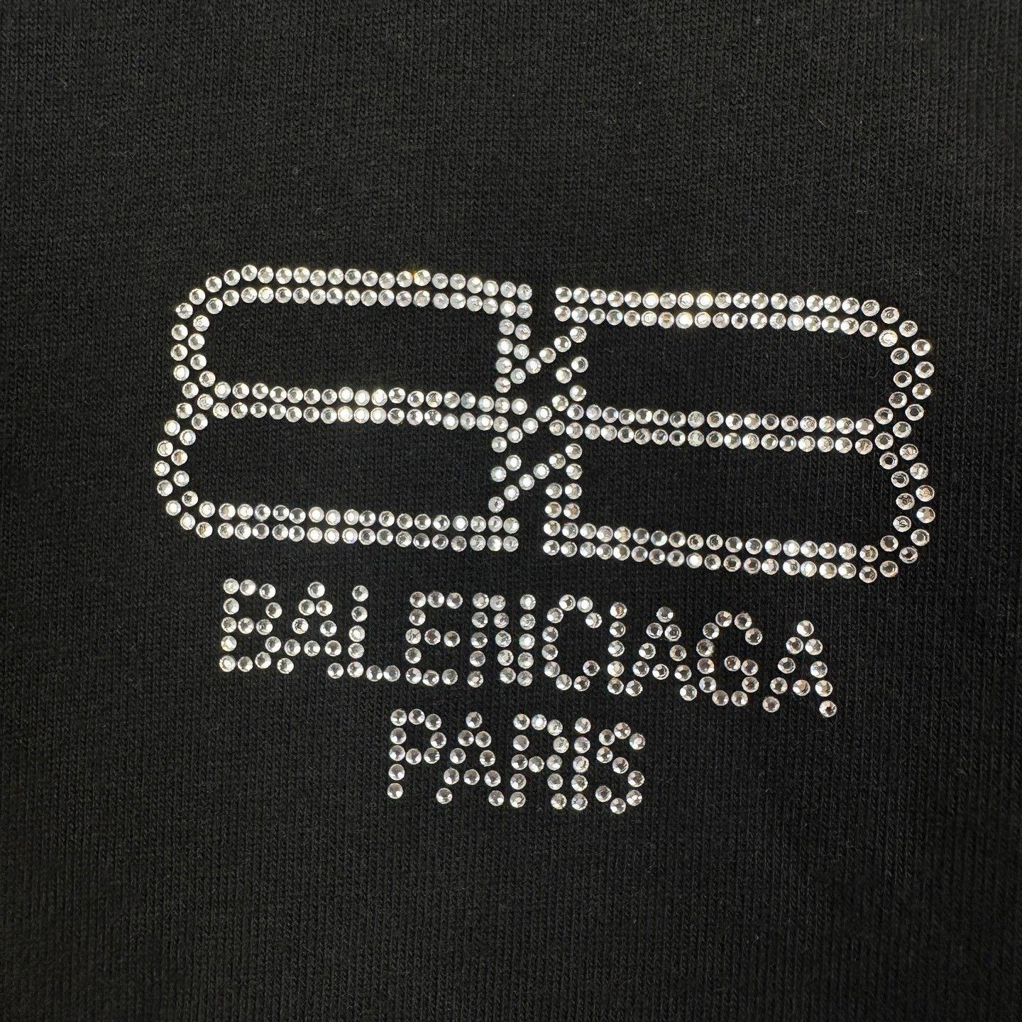 Balenciaga Balenciaga Rhinestone Double B Logo T-shirt Size XXS / US 00 / IT 34 - 6 Thumbnail