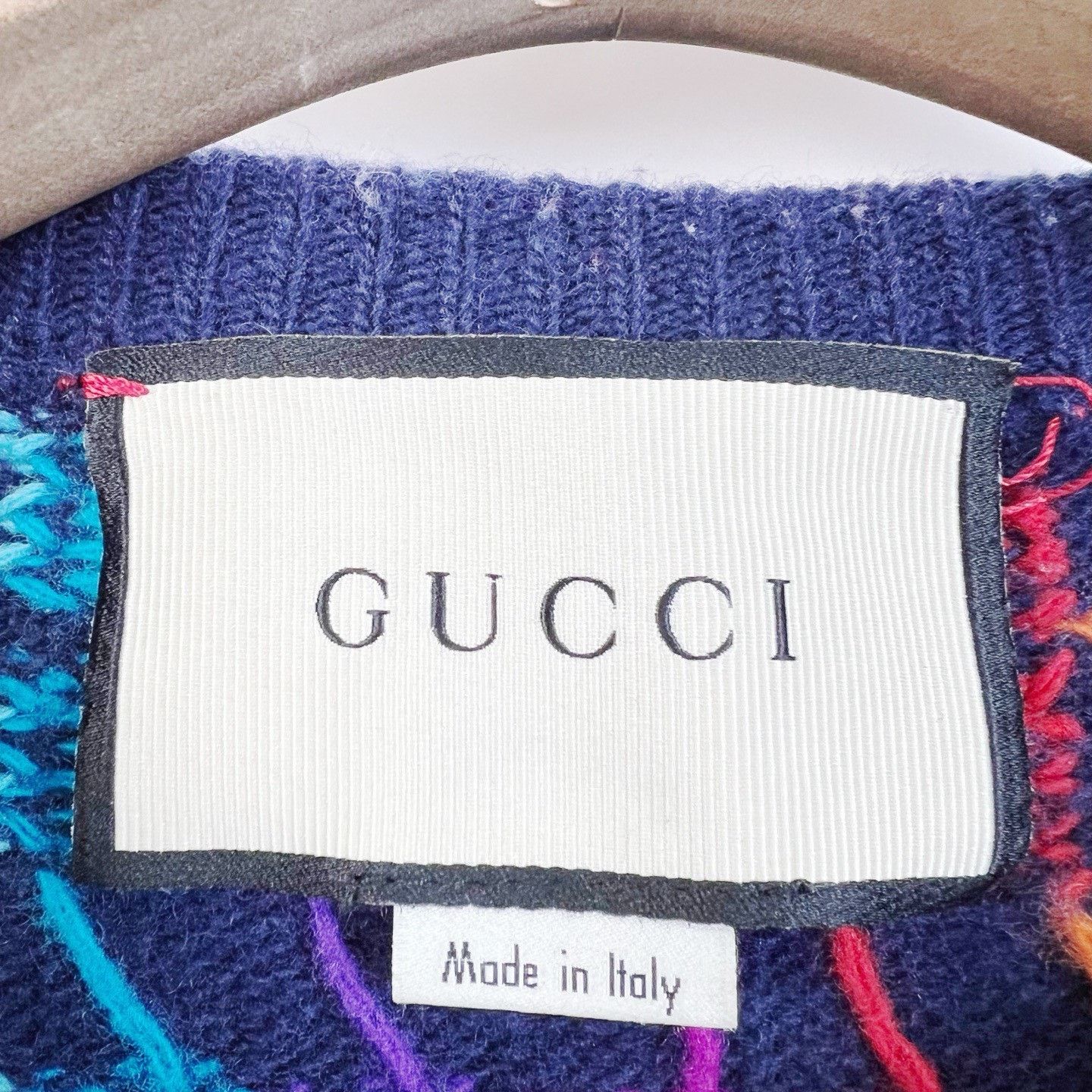 Gucci Gucci Rainbow Neon Wool Sweater Size XS / US 0-2 / IT 36-38 - 4 Thumbnail