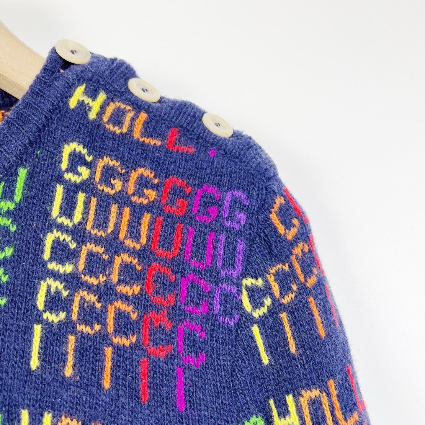 Gucci Gucci Rainbow Neon Wool Sweater Size XS / US 0-2 / IT 36-38 - 5 Thumbnail