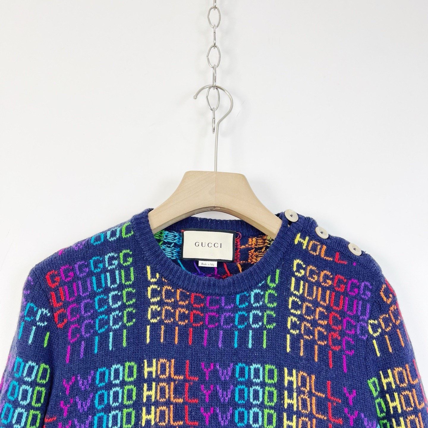 Gucci Gucci Rainbow Neon Wool Sweater Size XS / US 0-2 / IT 36-38 - 3 Thumbnail