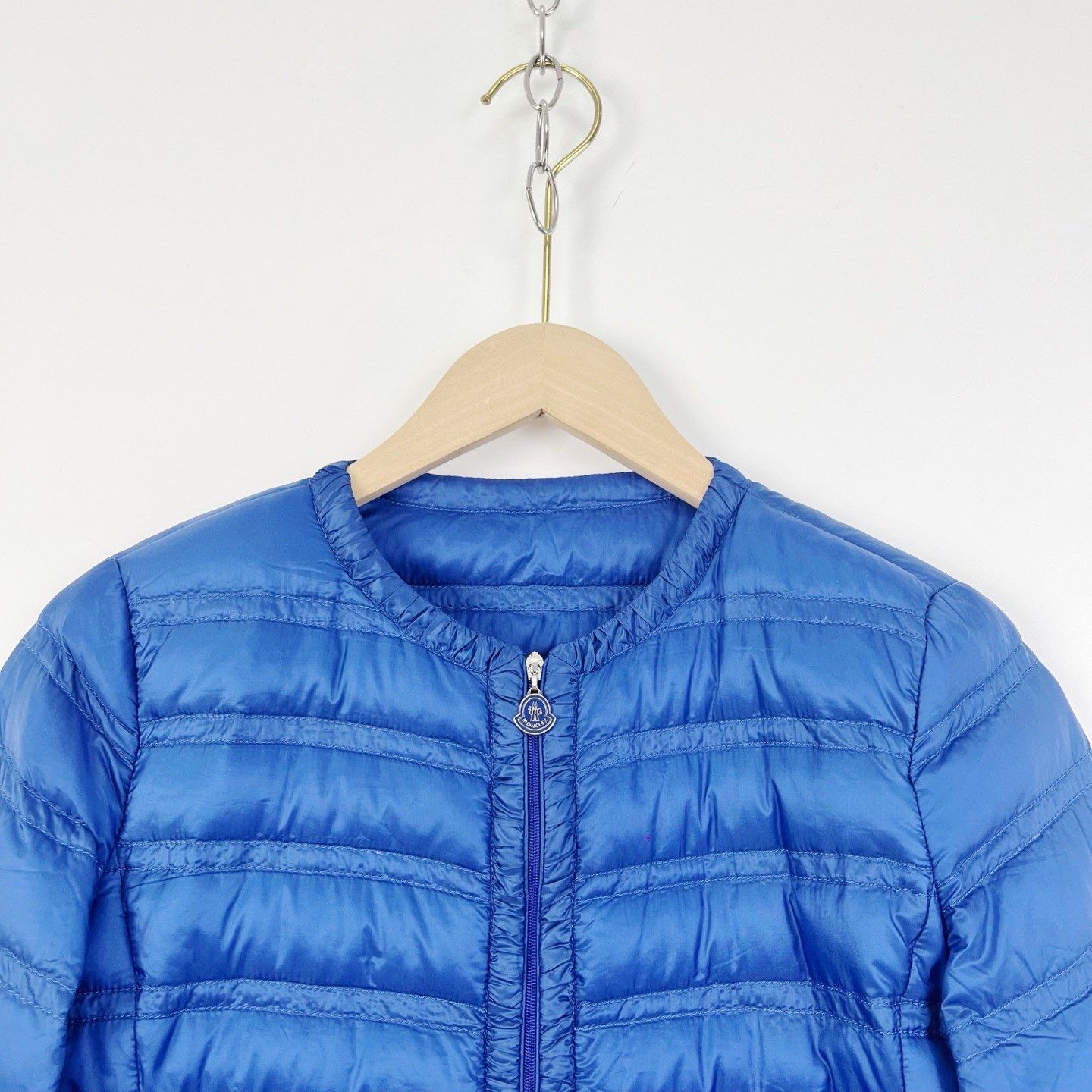 Moncler Moncler Blue Lightweight Short Down Jacket Size XS / US 0-2 / IT 36-38 - 3 Thumbnail