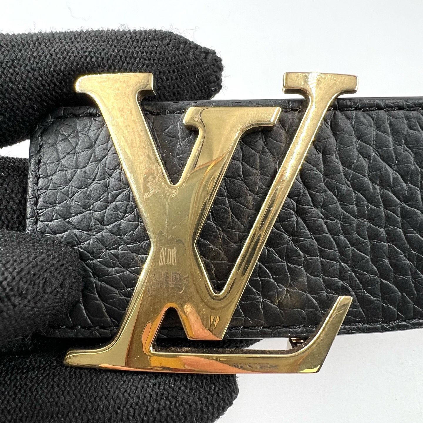 Louis Vuitton Louis Vuitton Men's Black Belt Size ONE SIZE - 3 Thumbnail