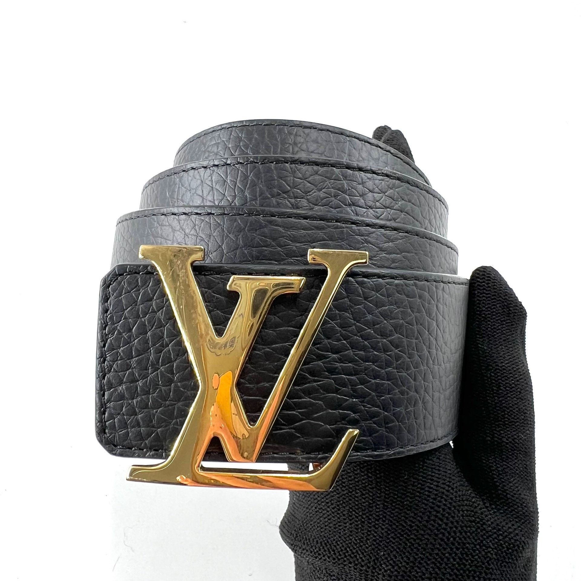 Louis Vuitton Louis Vuitton Men's Black Belt Size ONE SIZE - 2 Thumbnail