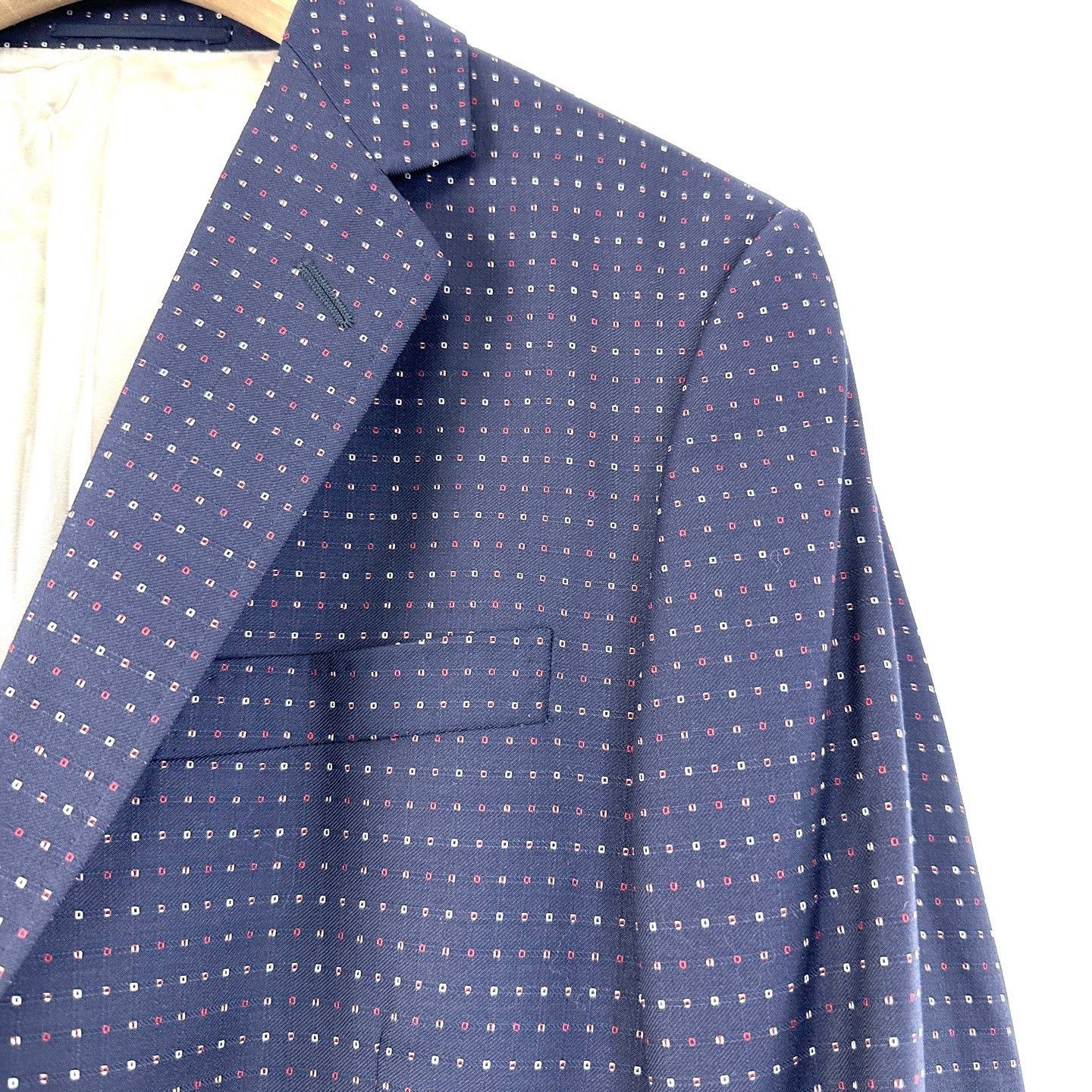 Gucci Gucci Blue Polka Dot Embroidered Blazer Size US M / EU 48-50 / 2 - 6 Thumbnail