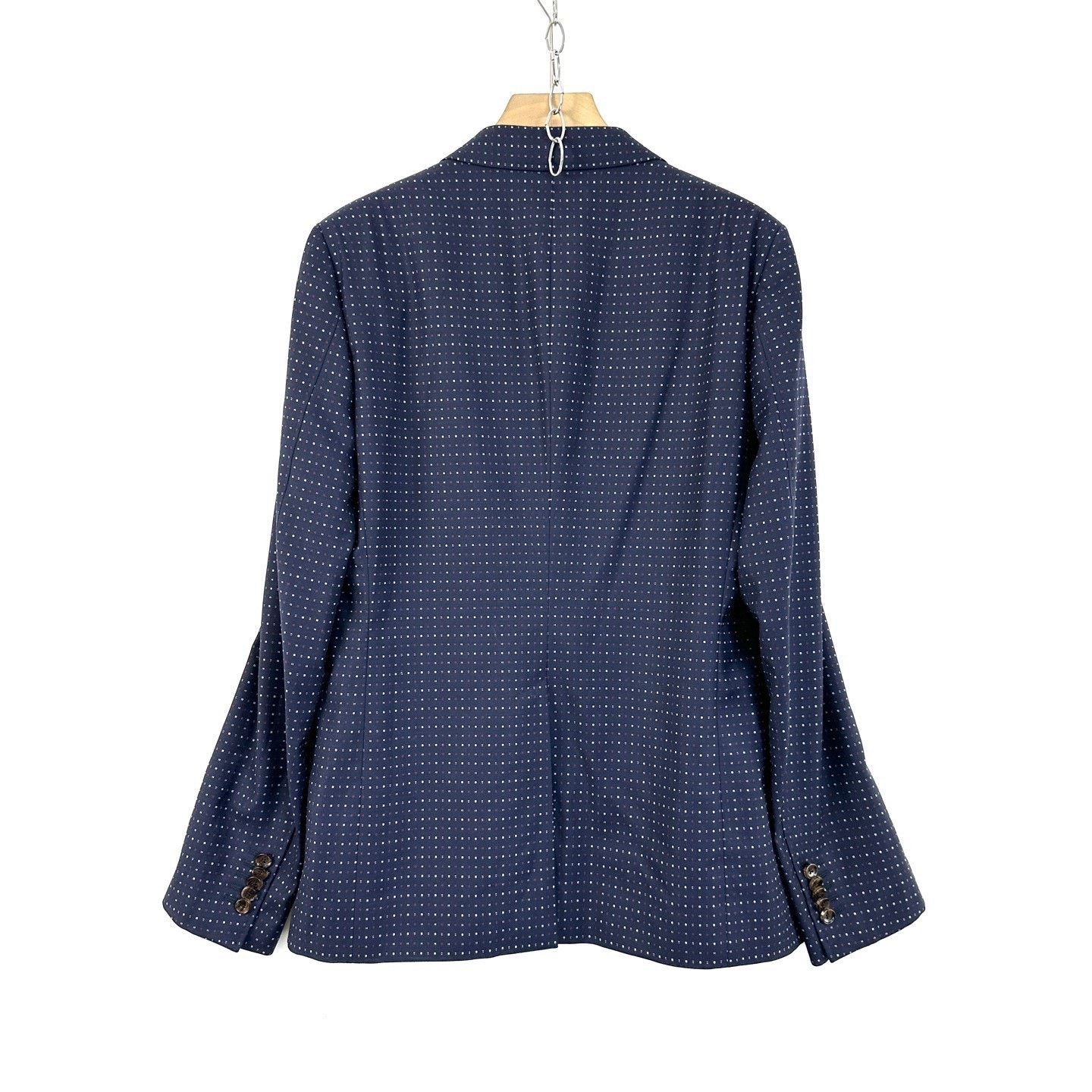 Gucci Gucci Blue Polka Dot Embroidered Blazer Size US M / EU 48-50 / 2 - 2 Thumbnail