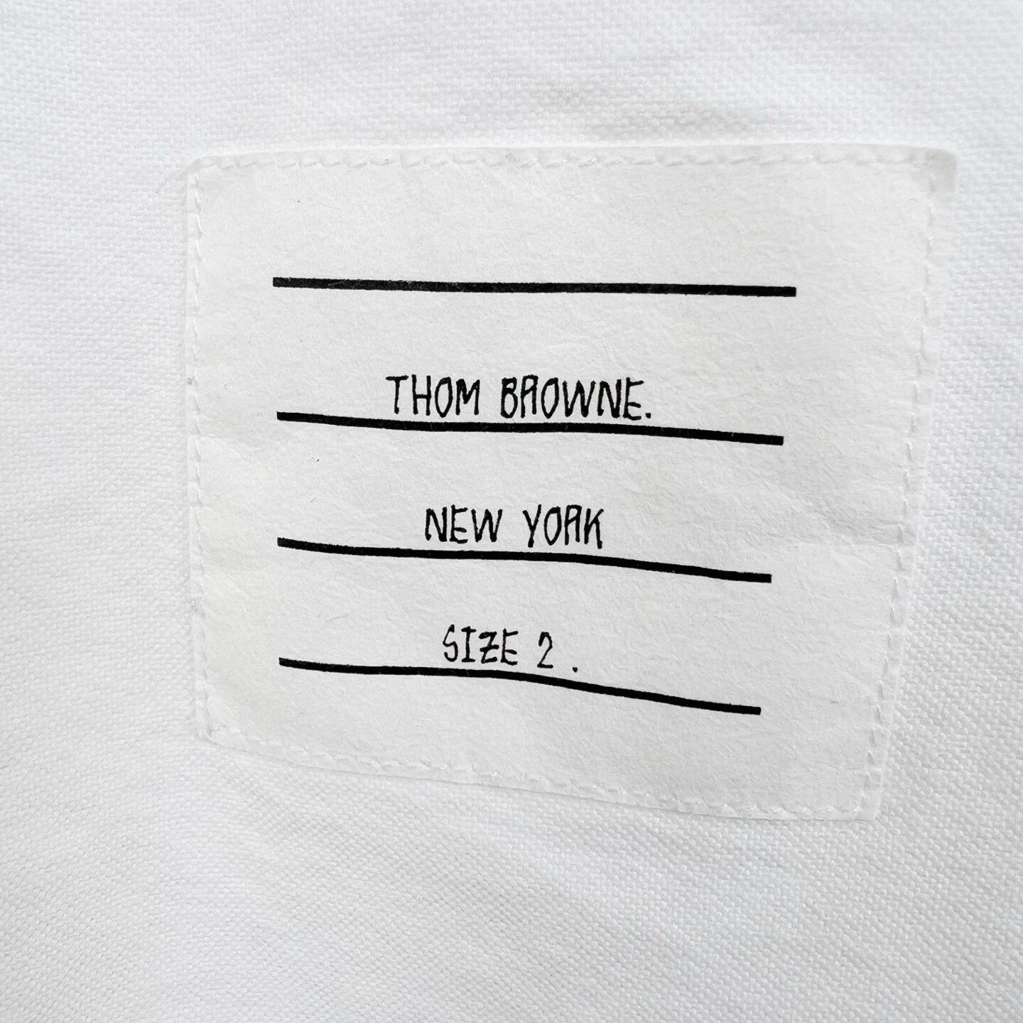 Thom Browne Thom Browne White Stripe Oxford Short-Sleeve Shirt Size US M / EU 48-50 / 2 - 6 Thumbnail