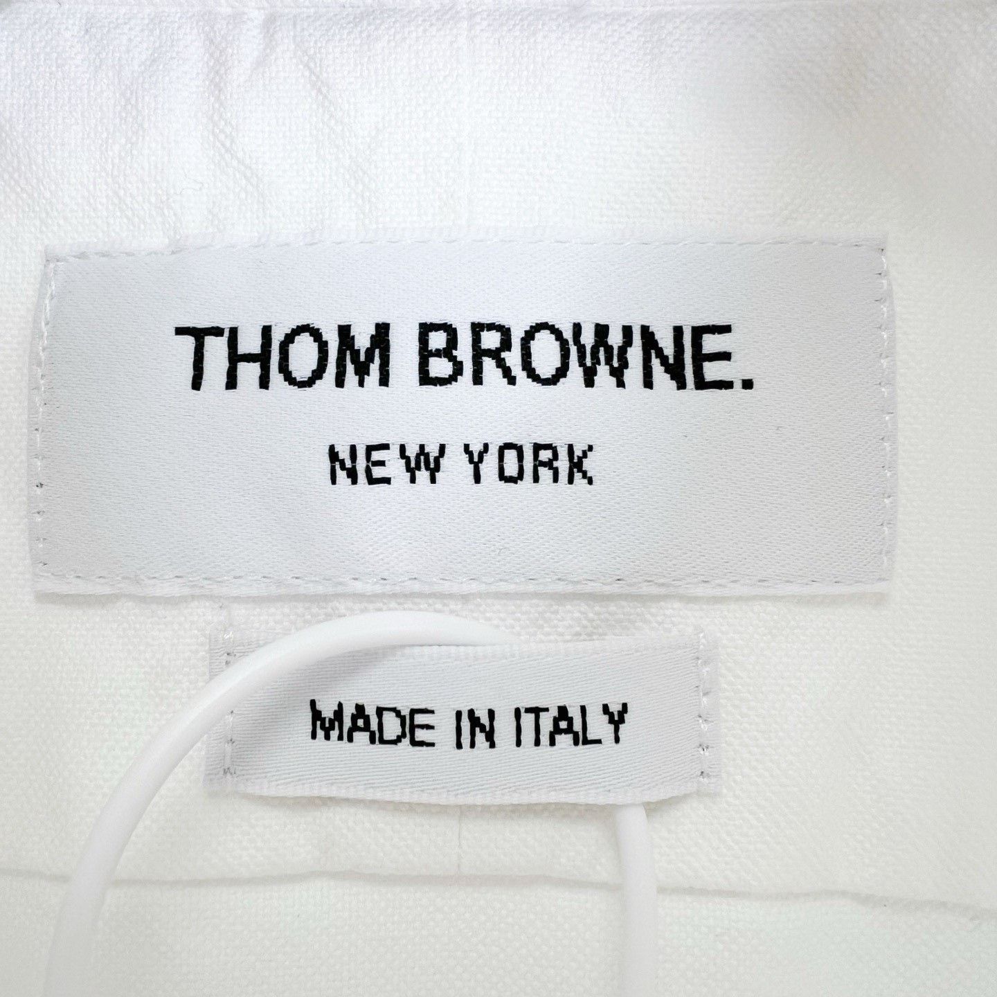 Thom Browne Thom Browne White Stripe Oxford Short-Sleeve Shirt Size US M / EU 48-50 / 2 - 4 Thumbnail