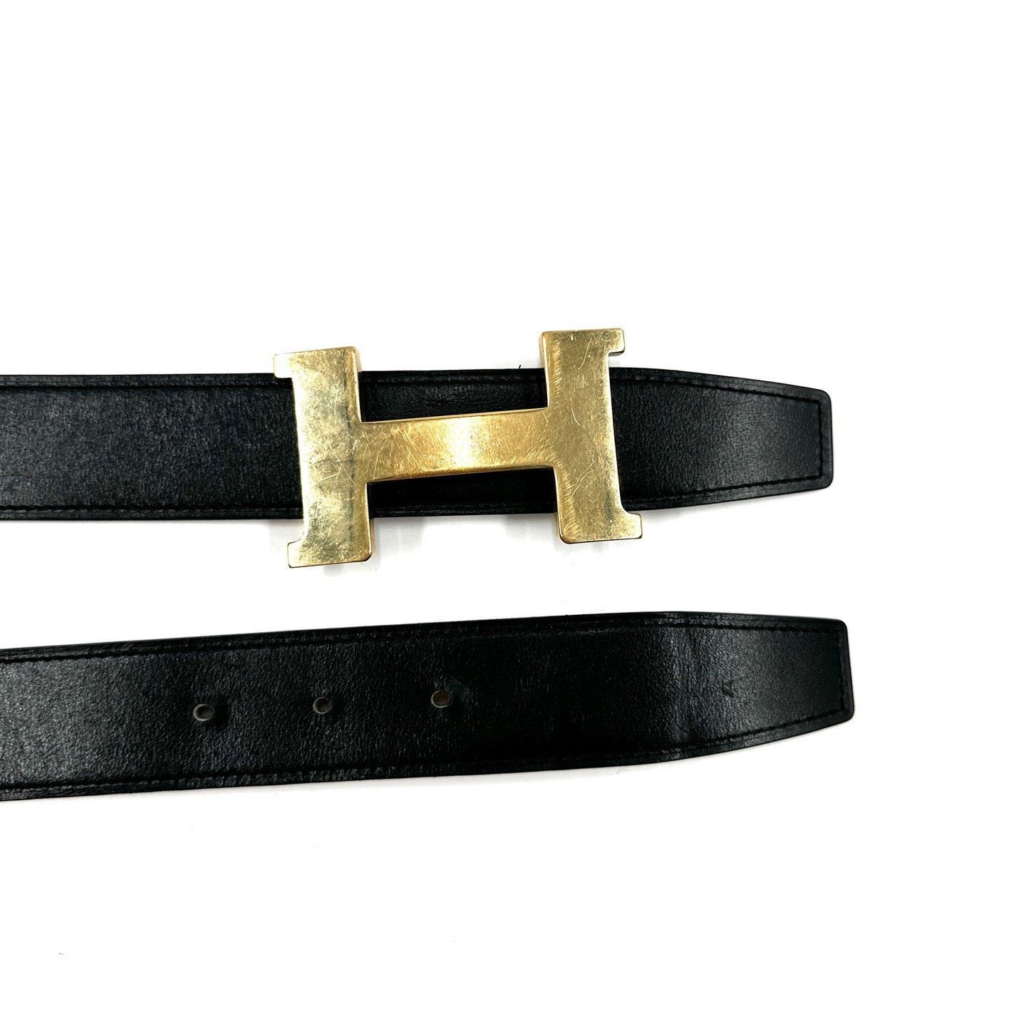 Hermes Hermes Classic Black Gold Buckle Belt Size ONE SIZE - 2 Thumbnail