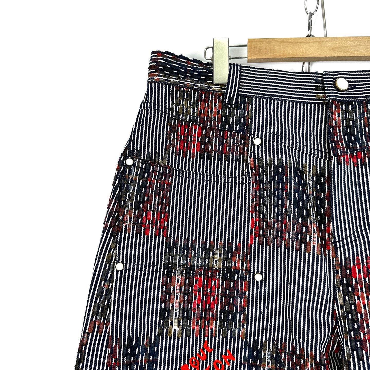 Louis Vuitton LV x NIGO Checkerboard Cargo Jeans Size US 34 / EU 50 - 5 Thumbnail