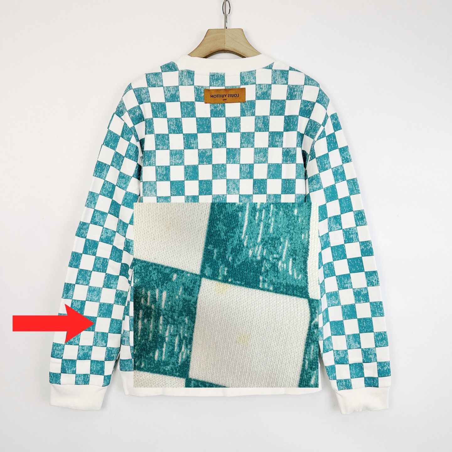 Louis Vuitton Louis Vuitton x Nigo Checkered Crewneck Sweatshirt Size US XL / EU 56 / 4 - 7 Thumbnail