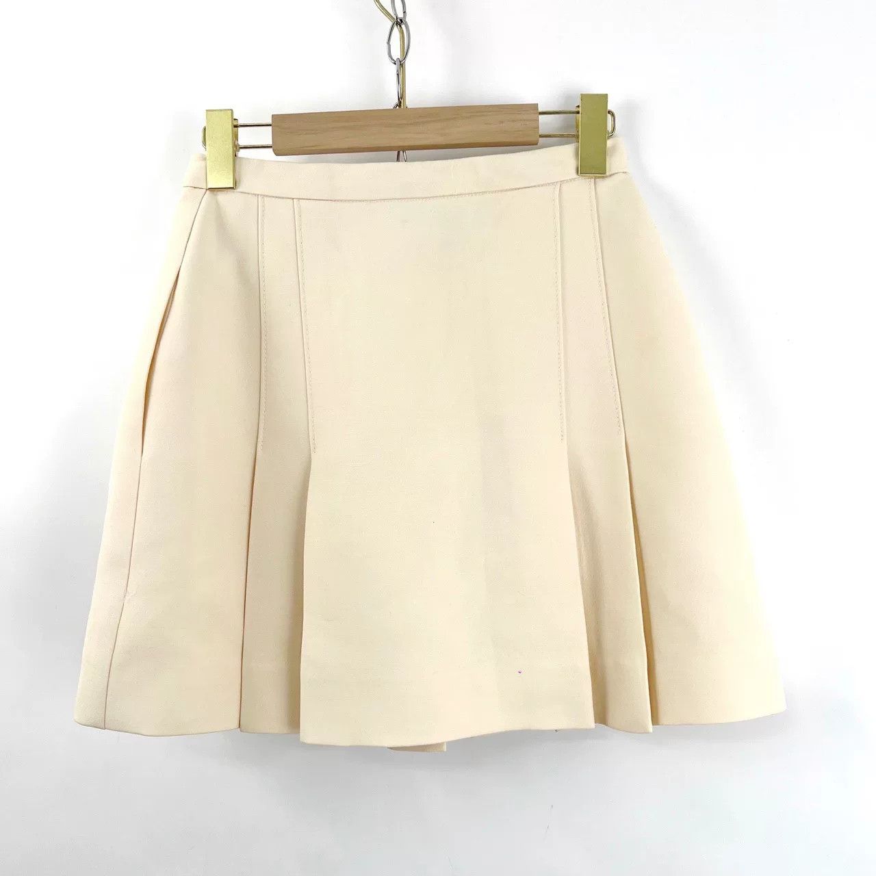 Dior Dior White Star Button Pleated Skirt Size 34" / US 12 / IT 48 - 2 Thumbnail