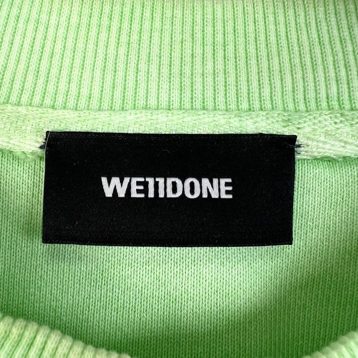 WE11DONE WE11DONE Green Gradient Neon Logo Sweatshirt Size S / US 4 / IT 40 - 5 Thumbnail