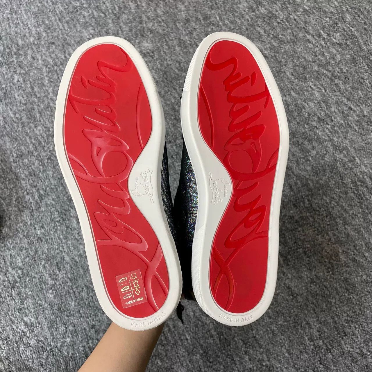 Christian Louboutin Christian Louboutin High-Top Red Sole Shoes Size US 6.5 / IT 36.5 - 4 Thumbnail