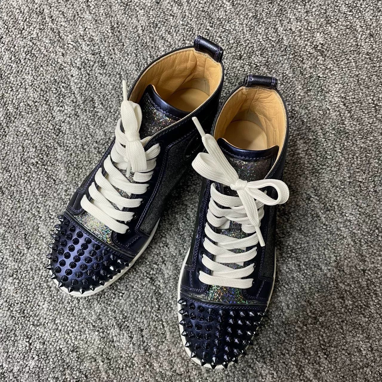 Christian Louboutin Christian Louboutin High-Top Red Sole Shoes Size US 6.5 / IT 36.5 - 2 Thumbnail