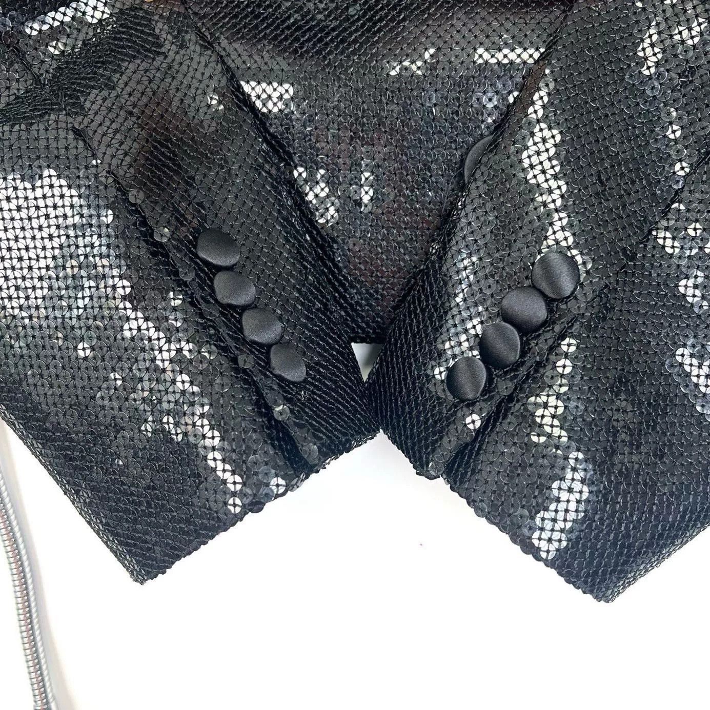 Celine Celine Military Sequin Jacket Size S / US 4 / IT 40 - 7 Thumbnail