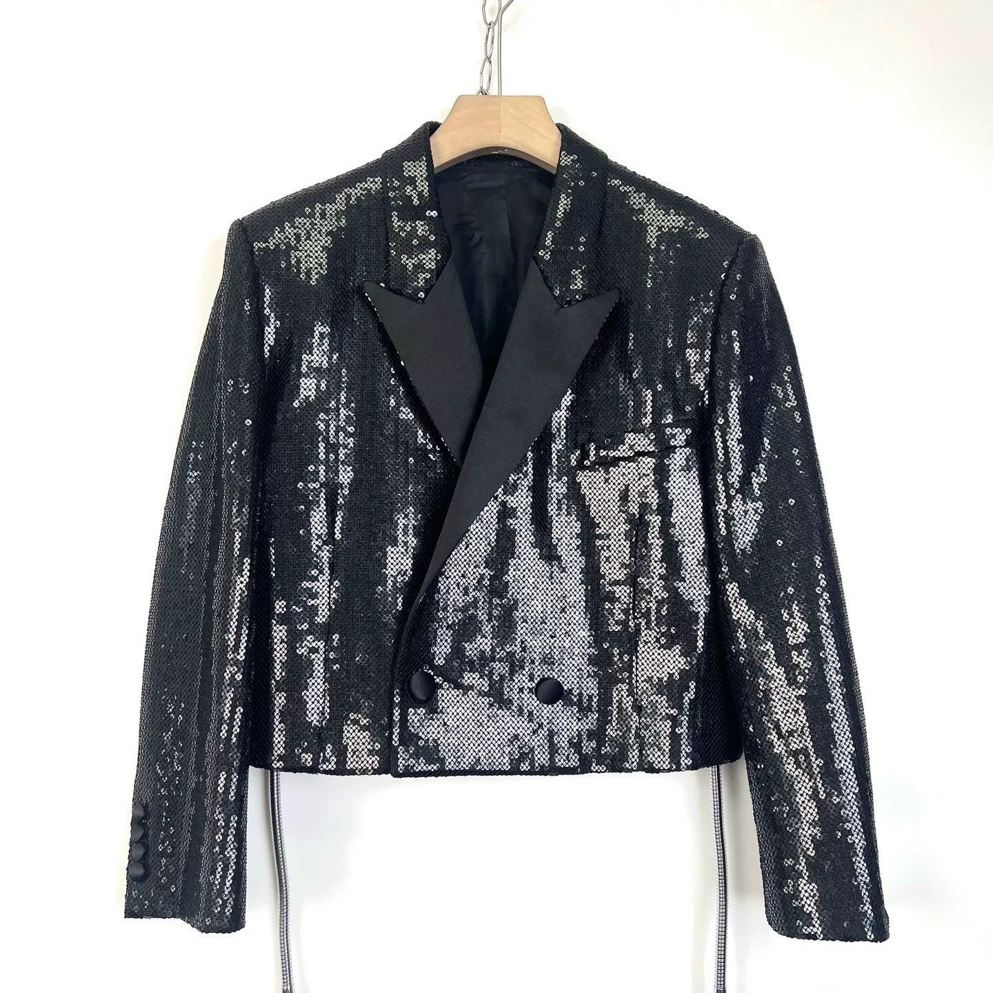 Celine Celine Military Sequin Jacket Size S / US 4 / IT 40 - 2 Thumbnail