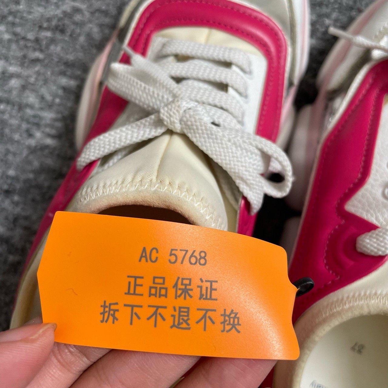 Moncler Moncler Pink Flat Sneakers Size US 6 / IT 36 - 7 Thumbnail